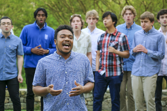  The Pitchforks, Duke’s oldest all-male a cappella group. (Hannah Long)