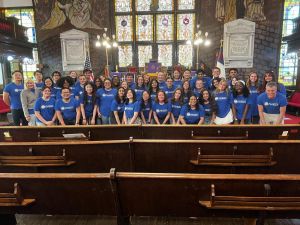 Group of students on Duke Chorale Spring tour