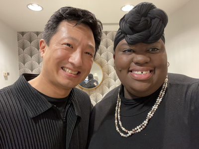 Jerry Hou, associate conductor of the Atlanta Symphony and Duke graduate composer Brittany Green